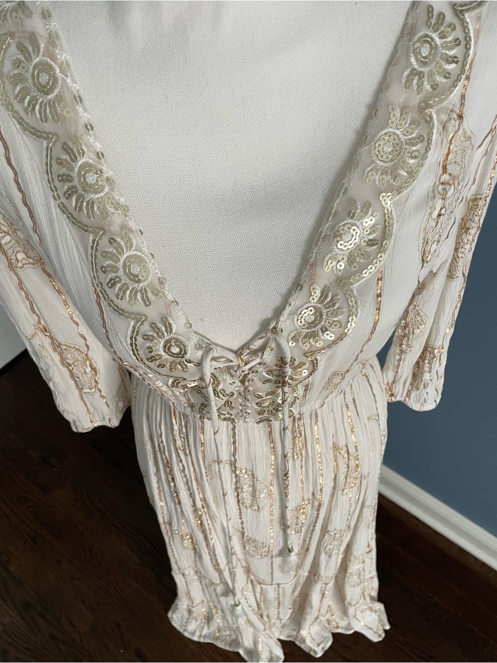 Anthropology M 2 Magic Boho Goddess Maxi Dress - Picture 4 of 8